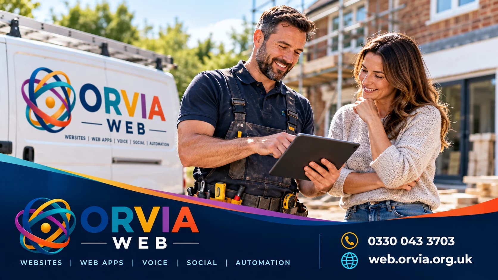 Example ORVIA Web trade website presentation.
