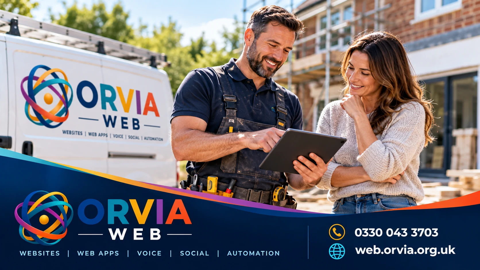 Example ORVIA Web trade website presentation.
