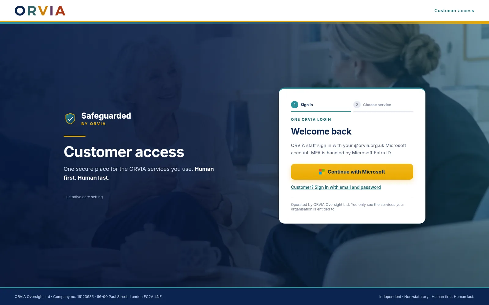 Screenshot of the Safeguarded by ORVIA website.
